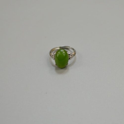 Green nephrite jade ring jewelry