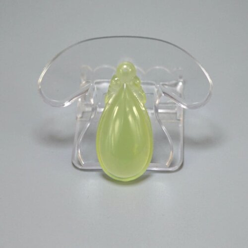 Natural jade teardrop pendants