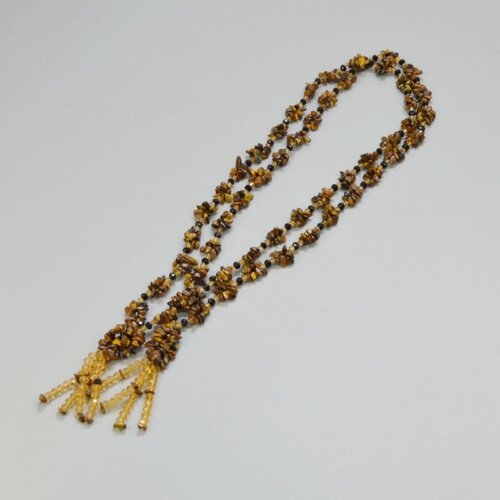 Tiger eye beaded necklace