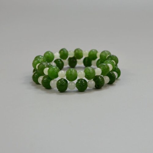 beaded jade bracelets