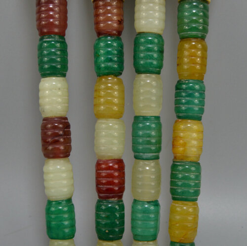 colorful jade beads