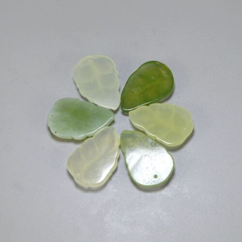 leaf jade pendants