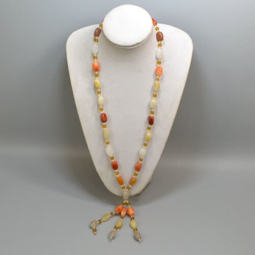 natural bead jade necklaces