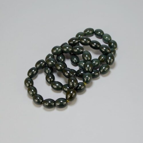 natural dark green jade beads