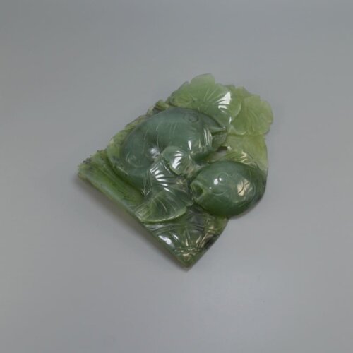 natural green jade sculpture