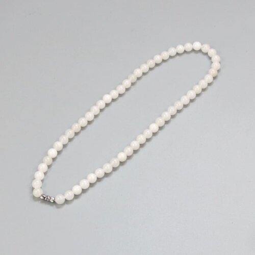 natural white jade necklace