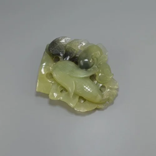 persimmon jade sculpture