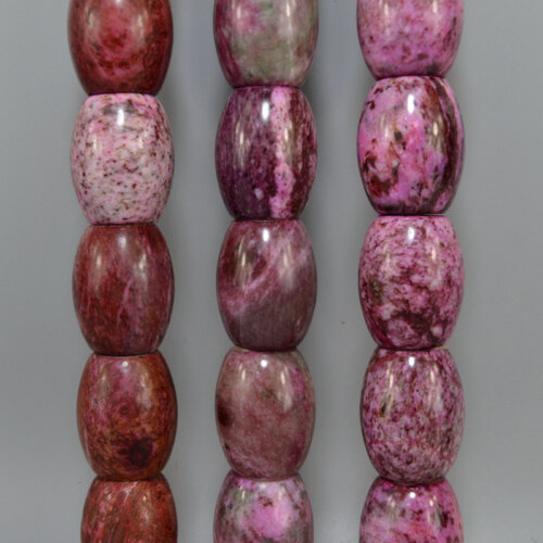 pink red stone beads