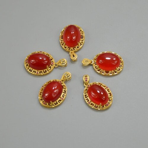 red agate jewelry